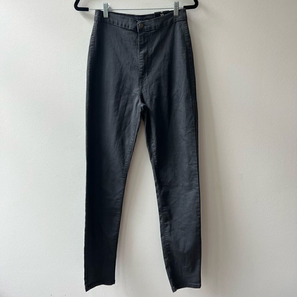 NWT Fashion Nova Grey High Rise Skinny Stretch Pants Size 13